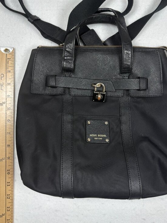 henri bendel black 3 way convertible backpack Henri Bendel Jetsetter 3-Way Convertible Backpack Black  main image 4